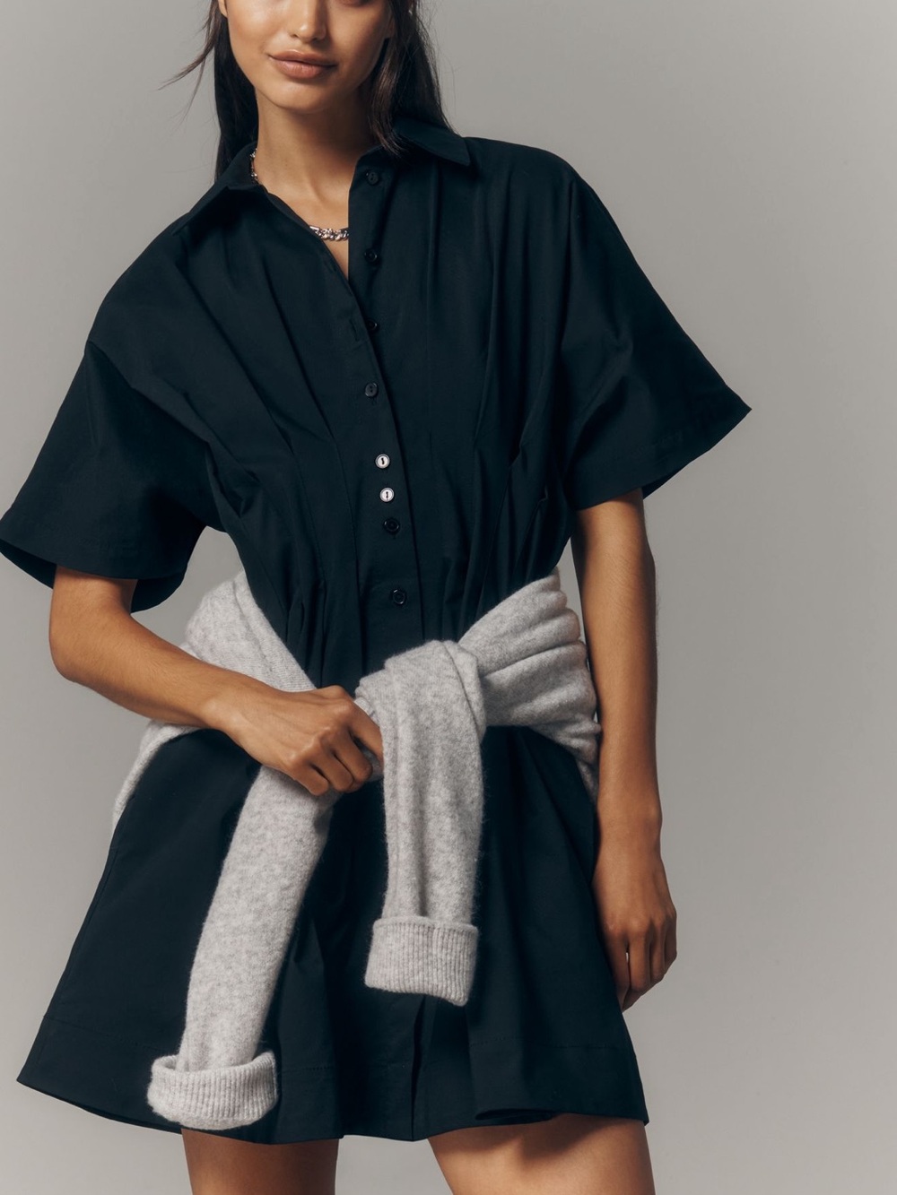 Tobie Mini Shirtdress by Exquise